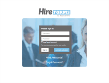 Tablet Screenshot of hireforms.com